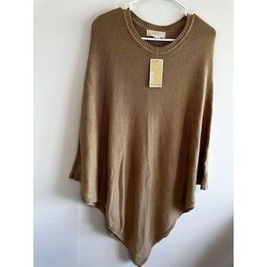Michael Kors Tan Poncho Sweater